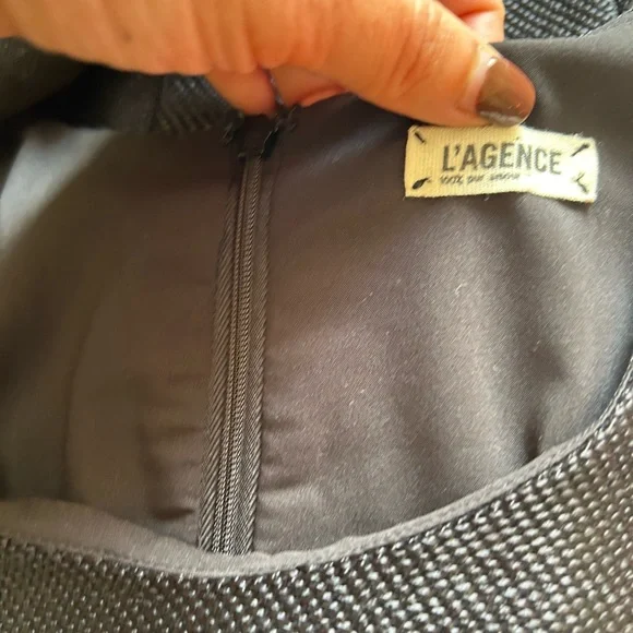 L'Agence black fitted dress sz 6 - Picture 10 of 17
